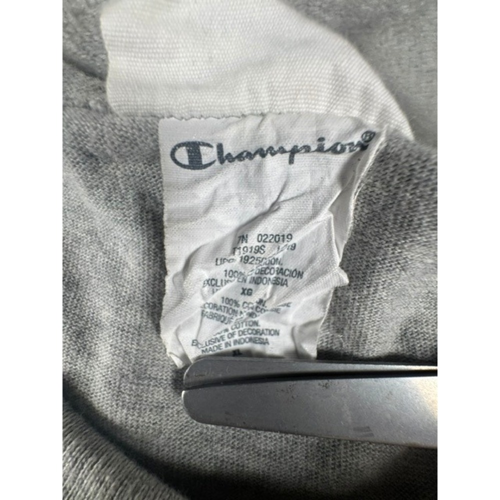 Champion T-Shirt Mens XL Heritage All Over Print Script Logo Gray Short Sleeve - Picture 6 of 9